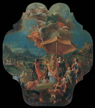 The Transfer of the Blessed Sacrament from Säben to Brixen by Unbekannt Unbekannt